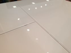 Стол KENNER 900 М белый/стекло белое сатин