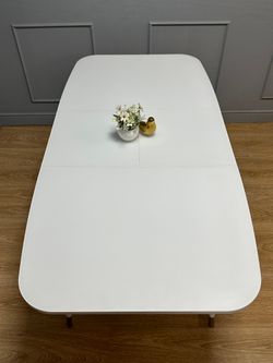 Стол KENNER K1200 белый/стекло белое сатин