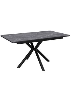 Стол KENNER DM1550 черный/керамика черная