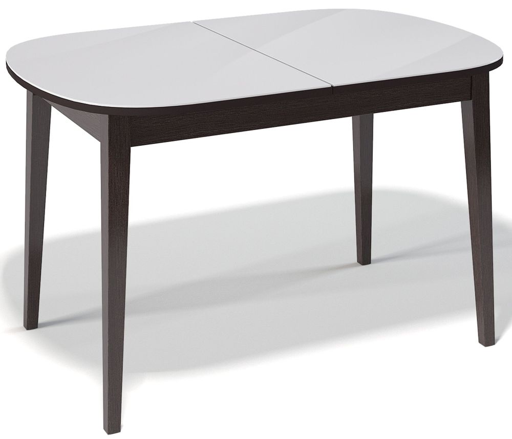 Стол KENNER 1300М венге/стекло белое сатин