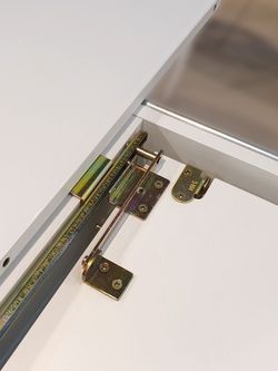 Стол KENNER R1100 хром/стекло белое глянец