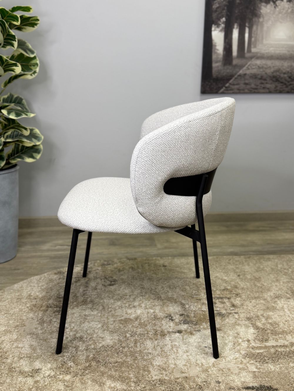 Стул KENNER 306SD черный/серебристый