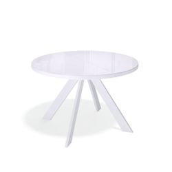 Стол KENNER RL1100 белый/стекло белое сатин