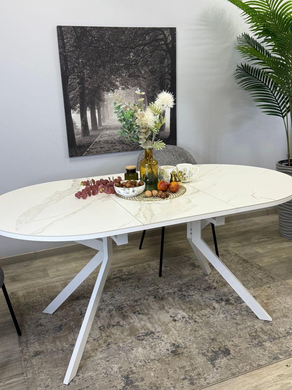 Стол KENNER DO1200 белый/керамика белая