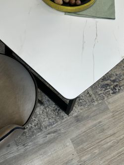 Стол KENNER AZ1400 черный/керамика белая