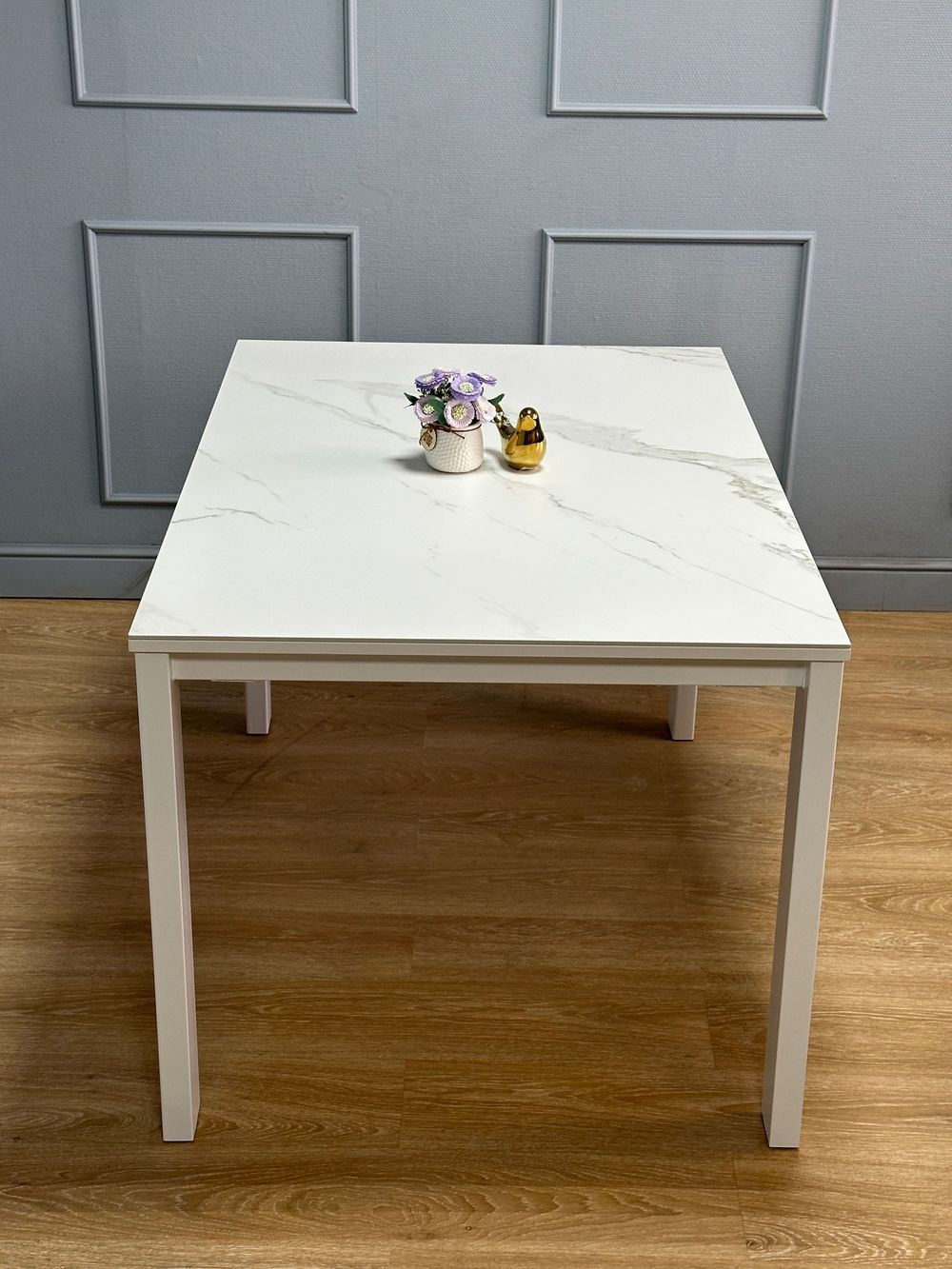 Стол KENNER BL1300 белый/керамика мрамор белый