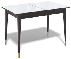 Стол KENNER 1100K венге/стекло белое глянец