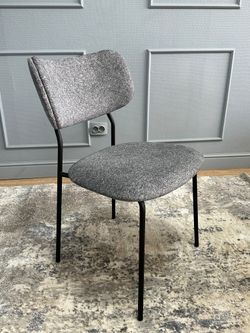 Комплект стульев 2шт KENNER 302SD черный/серый микробукле