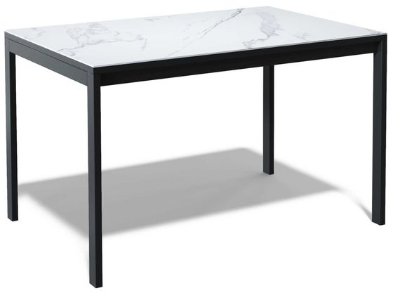 Стол Kenner LK1400, черный/керамика GLORIA WHITE 170190
