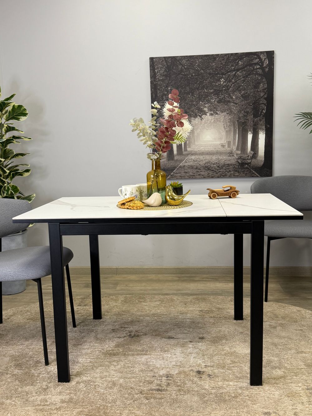 Стол KENNER LK900 белый/OKARA LIGHT YELLOW