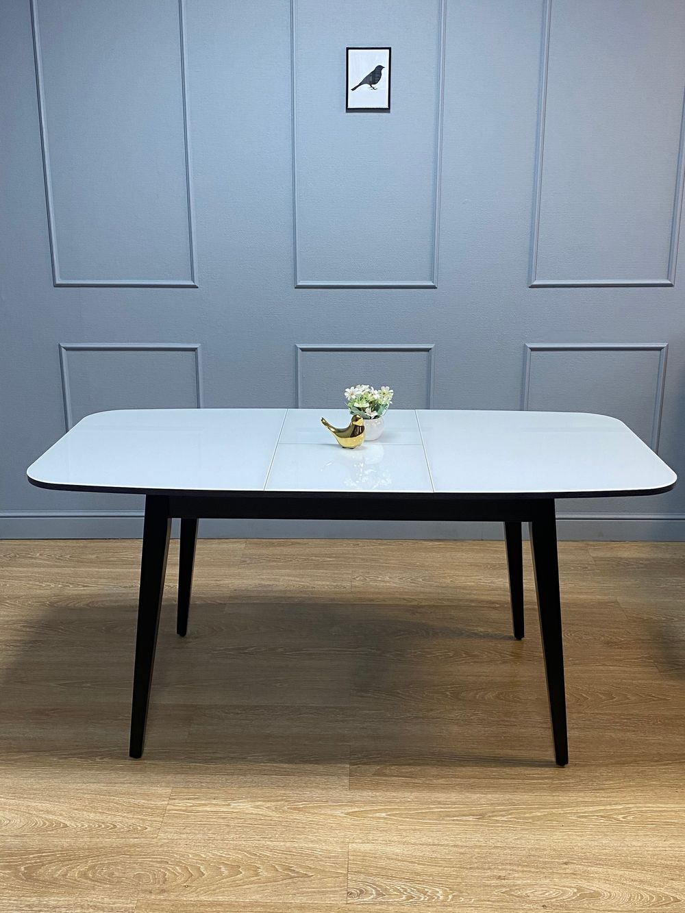 Стол KENNER 1200M венге/стекло белое глянец