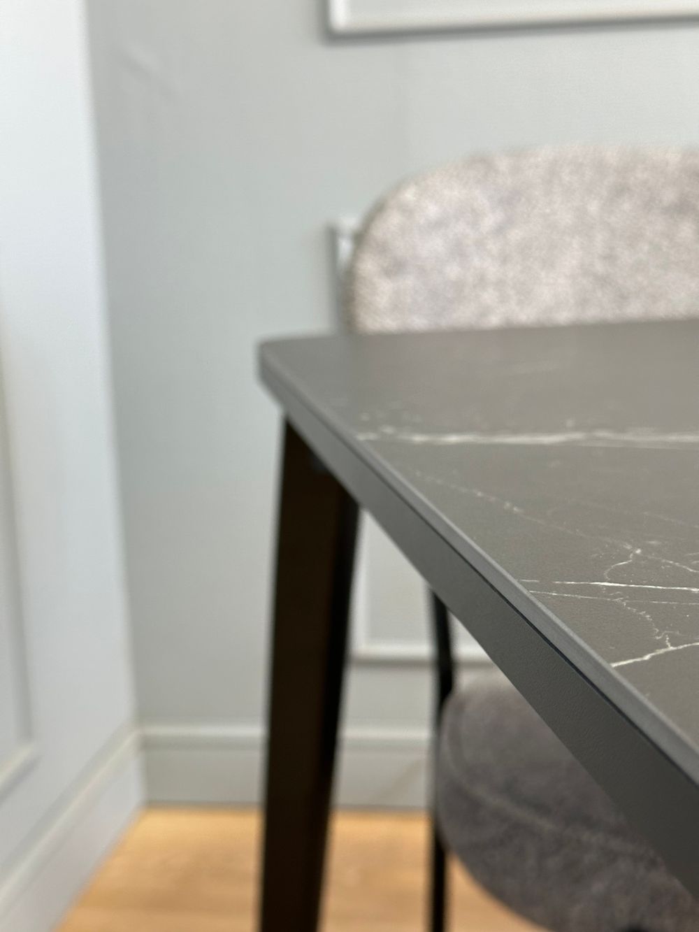 Стол KENNER KS1200 черный/керамика мрамор черный