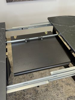 Стол KENNER DO1200 черный/керамика черная