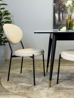 Стул KENNER 301SD черный/бежевый микробукле