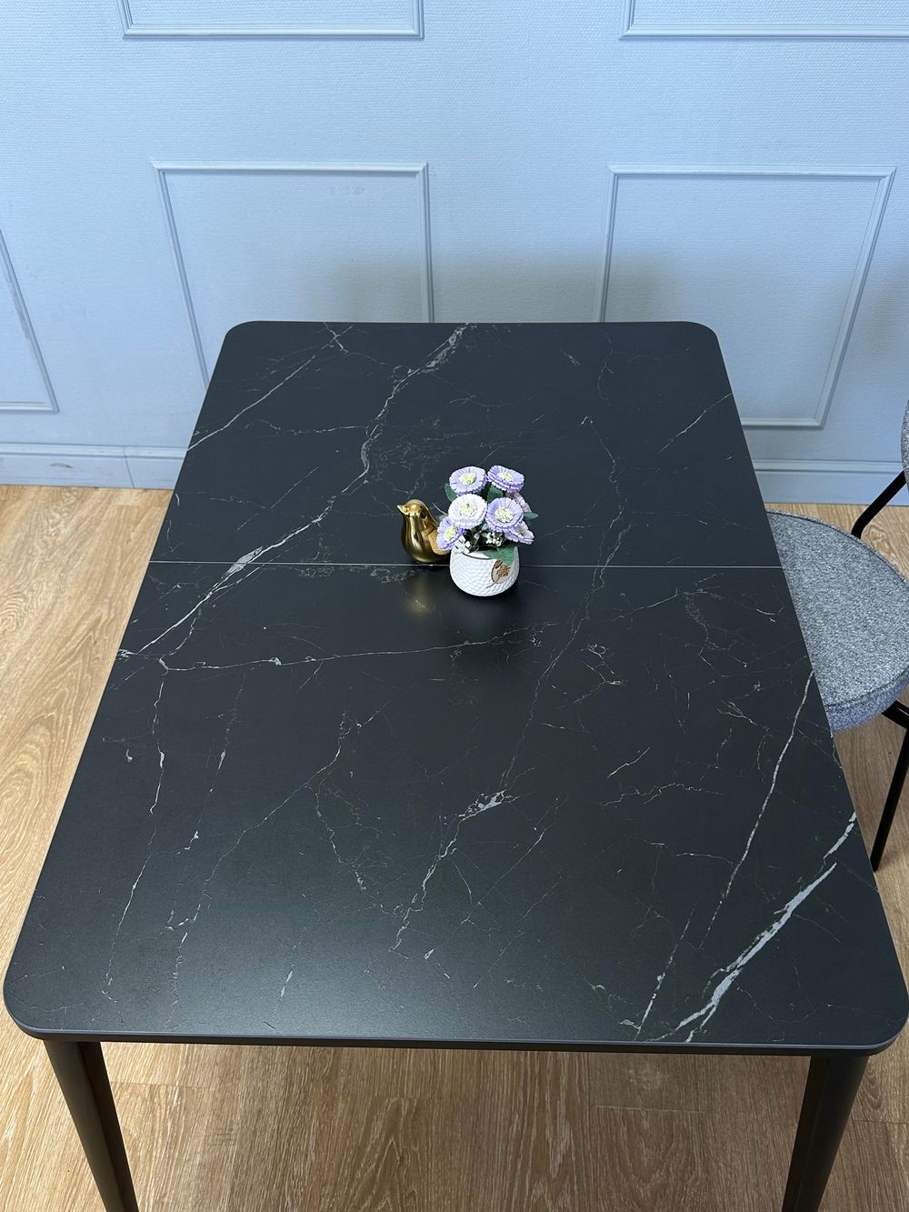 Стол KENNER KS1200 черный/керамика мрамор черный