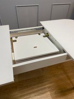 Стол KENNER 1300 М белый/стекло белое глянец