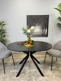 Стол KENNER DO1200 черный/керамика черная