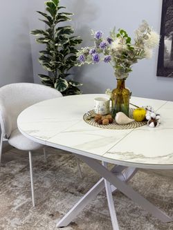 Стол KENNER R900 белый/керамика белая