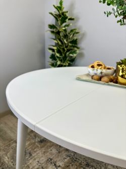 Стол KENNER 1000K белый/стекло белое глянец