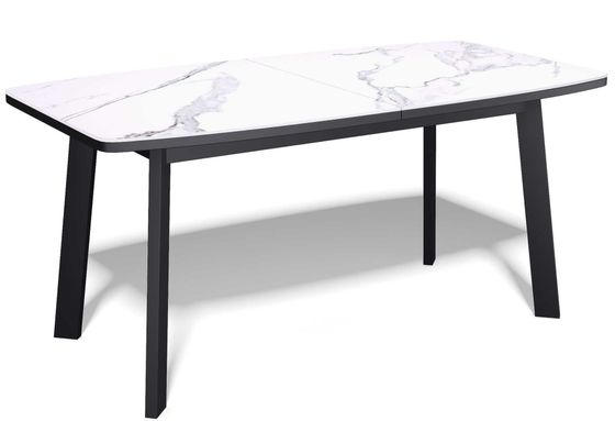 Стол Kenner AK1400, черный/керамика GLORIA WHITE арт.170190