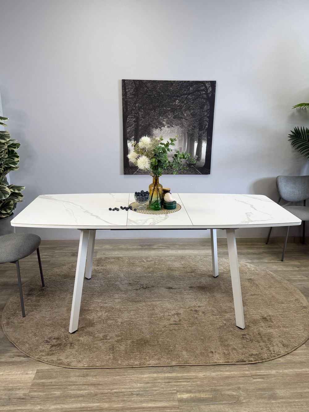 Стол Kenner AK1400, белый/керамика GLORIA WHITE арт.170190