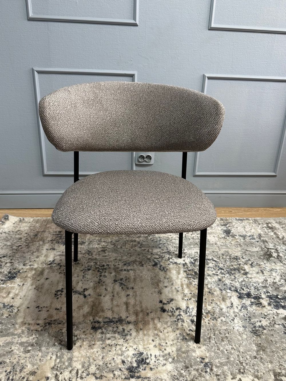 Комплект стульев 2шт KENNER 309SD черный/микробукле капучино