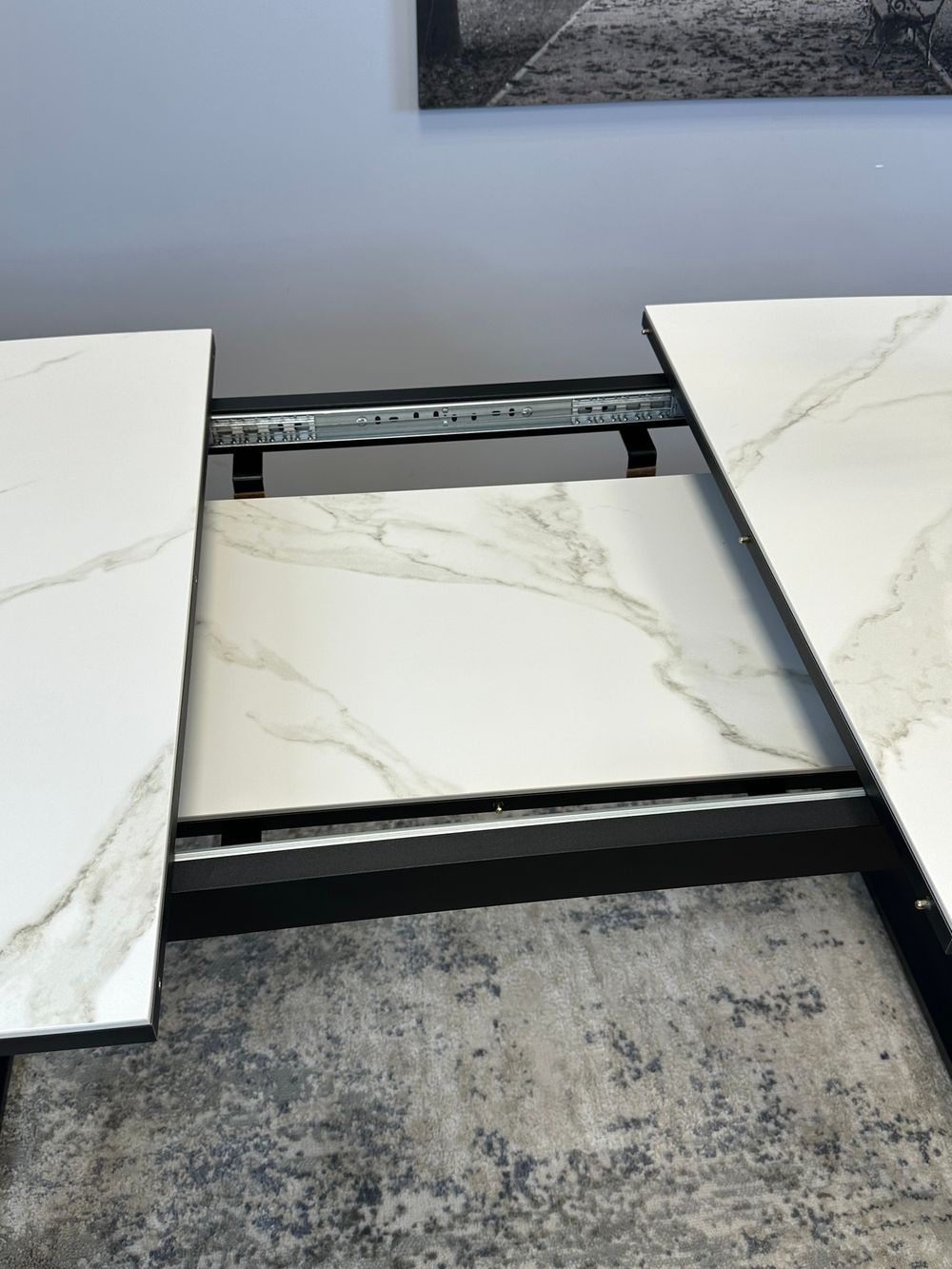 Стол KENNER AZ1400 черный/керамика белая