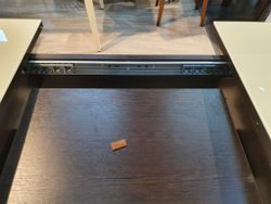 Стол KENNER 1200С  венге/стекло белое сатин