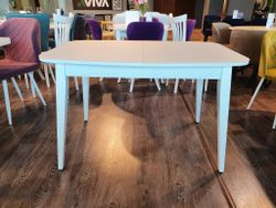 Стол KENNER 1200M белый/стекло белое сатин