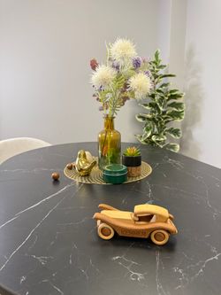 Стол KENNER DO1100 черный/керамика мрамор черный