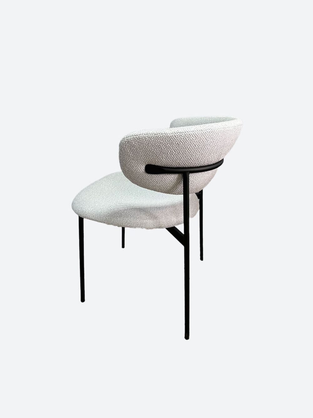 Стул KENNER 309SD черный/микробукле серебристый