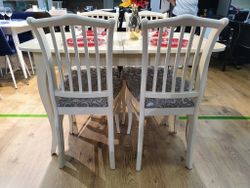 Стол KENNER 1200М  крем/стекло крем глянец