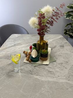 Стол Kenner BR1200, черный/керамика ITALIAN MIDDLE GRAY