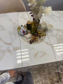 Стол KENNER SL1600 белый/керамика белая глянец