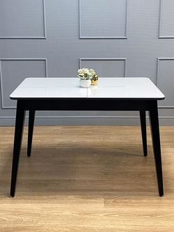 Стол KENNER 1100 М венге/стекло белое глянец