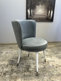 Стул Kenner 177KK белый/серый велюр