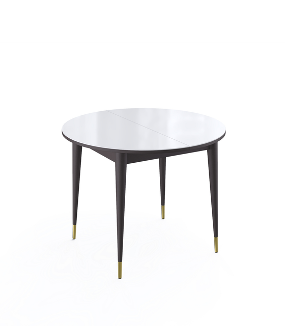 Стол KENNER K1000 венге/стекло белое сатин