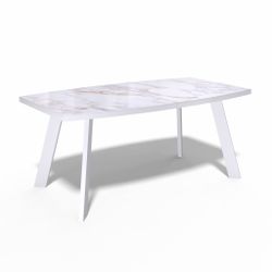 Стол KENNER SL1600 белый/керамика белая глянец