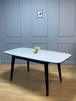 Стол KENNER 1200M венге/стекло белое глянец