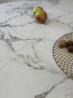 Стол Kenner LDs1600, белый/керамика TIANSHAN WHITE