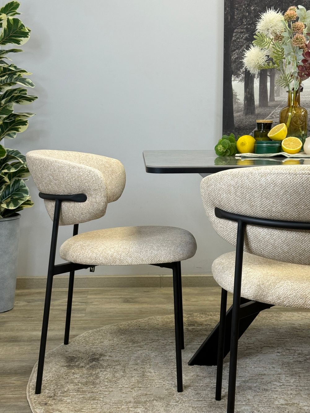 Стул KENNER 309SD черный/бежевый