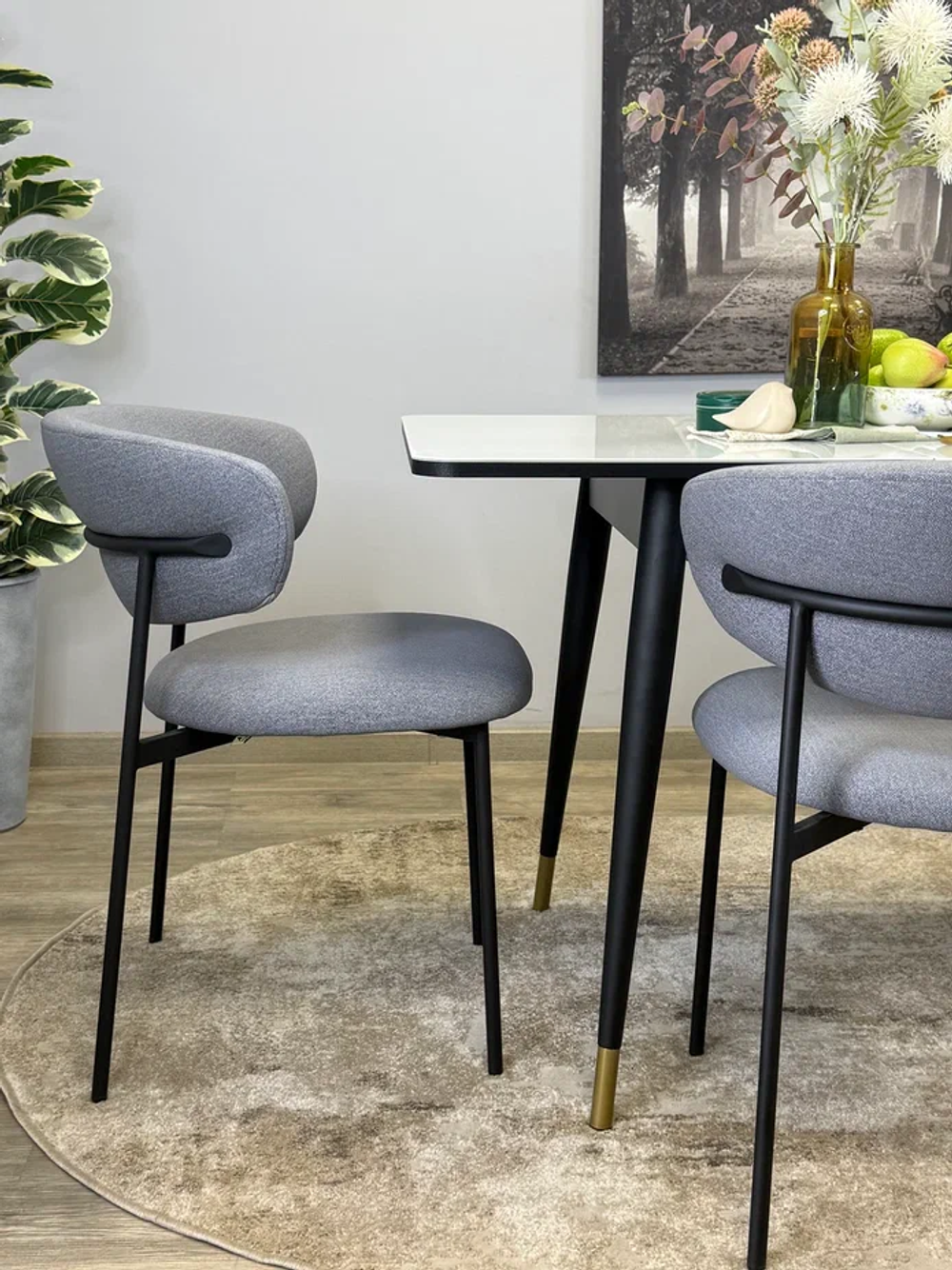 Стул KENNER 309SD черный/серый