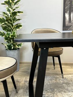 Стол KENNER AZ1400 черный/керамика черная