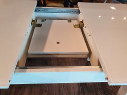 Стол KENNER 900 М белый/стекло белое сатин