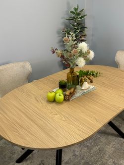 Стол KENNER DO1100 черный/дуб натуральный