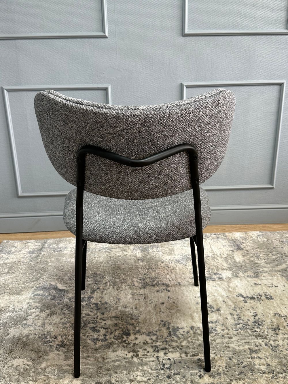 Комплект стульев 2шт KENNER 302SD черный/серый микробукле