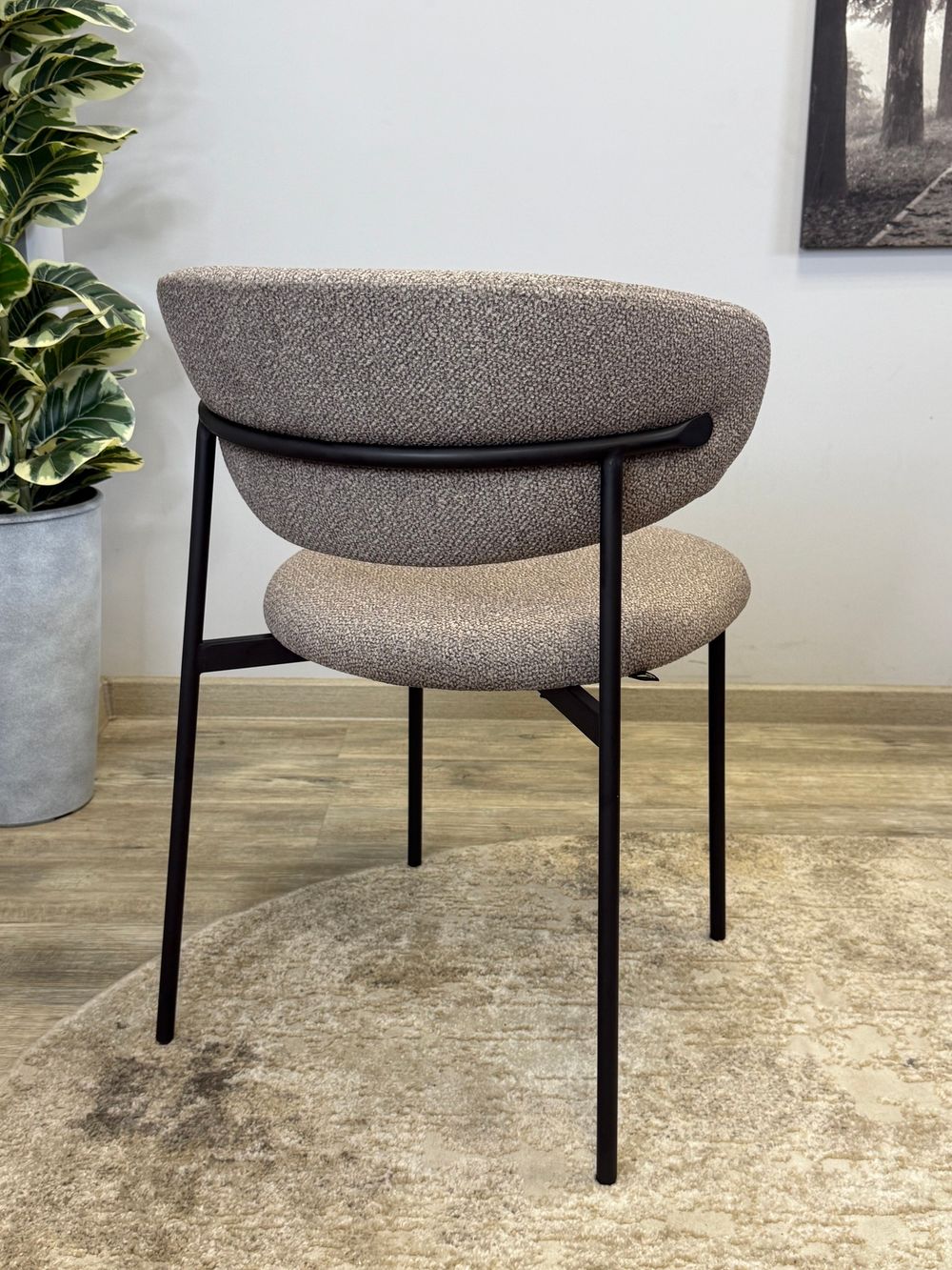 Стул KENNER 309SD черный/микробукле капучино