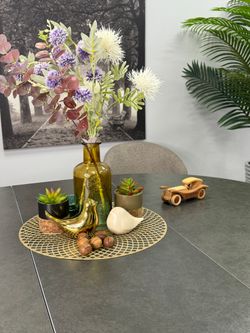 Стол KENNER AR1000 черный/керамика темно-серая