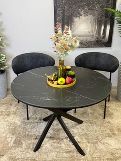 Стол KENNER R1000s черный/керамика черная