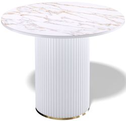 Стол Kenner LD900, белый/керамика CARLA LARKIN арт.170116